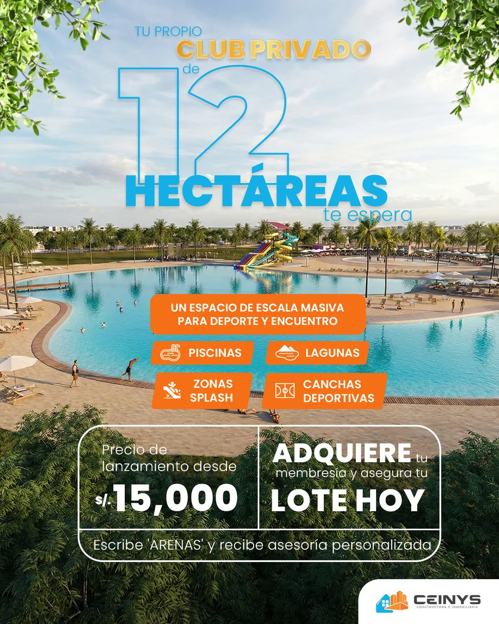Campaña de lotes de Inmobiliaria Ceinys en Meta Ads